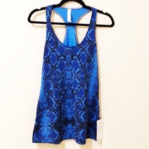 Lululemon Cool Racerback Blue Snakeskin NWT
